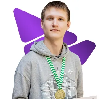 Сергеев Роман с медалью чемпионата профессионального мастерства